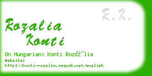 rozalia konti business card